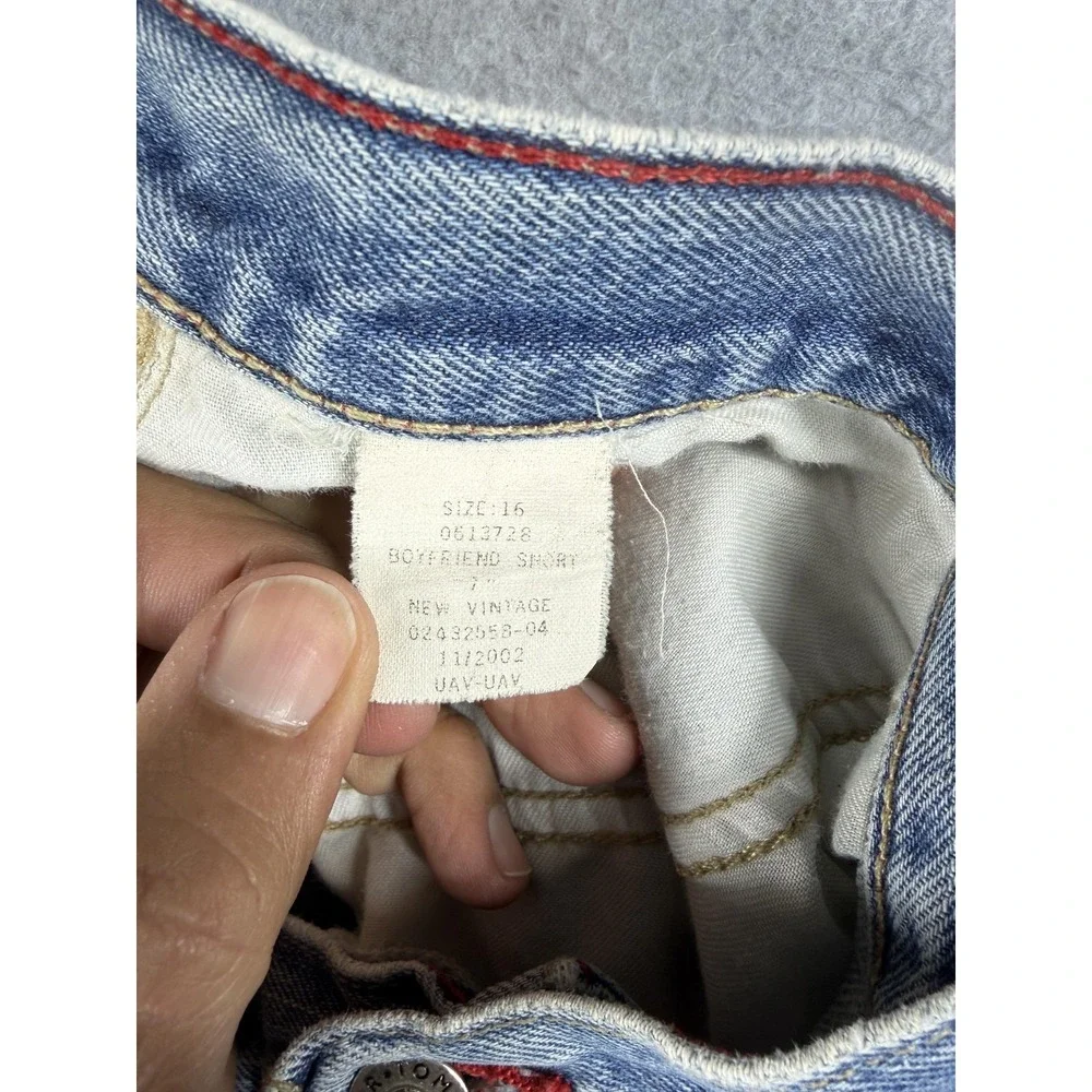 Vintage‎ Tommy Hilfiger Shorts Womens 16 Blue Denim Jean Boyfriend Casual 2000s